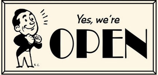 We are open Closed